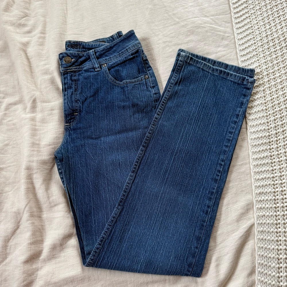 Vintage Riders Lee Straight Leg Fit Medium Dark Wash